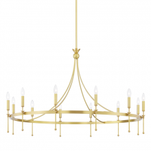  4351-AGB - 12 LIGHT CHANDELIER
