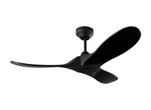 Visual Comfort & Co. Fan Collection 3MAVSM44MBKMBK - Maverick Smart 44 Ceiling Fan in Midnight Black with Midnight Black Blades