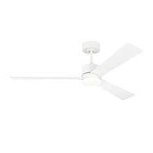  3RZR52RZW - Rozzen 52" Indoor/Outdoor Matte White Ceiling Fan with Handheld Remote Control and Reversible Mo