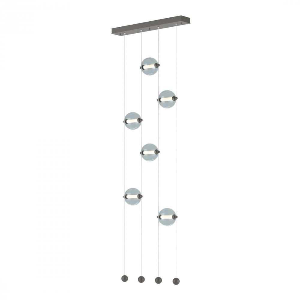 Abacus 6-Light Ceiling-to-Floor LED Pendant
