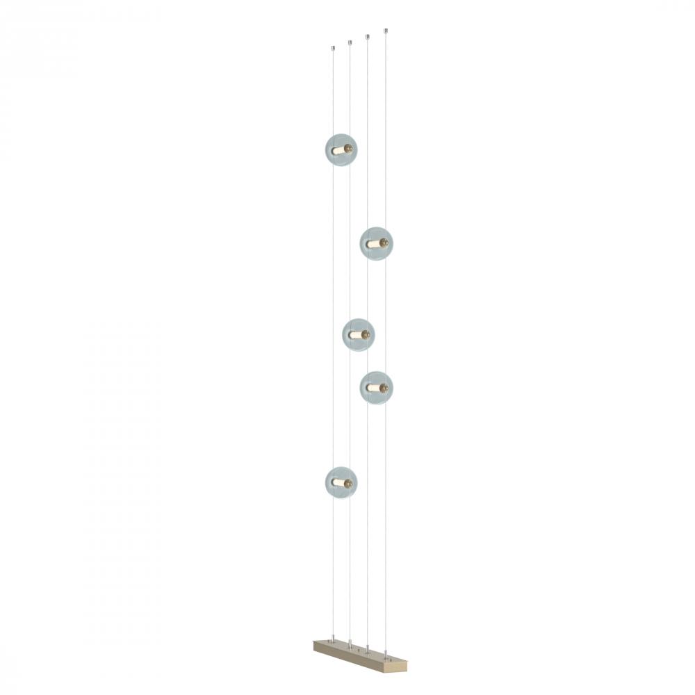 Abacus 5-Light Floor to Ceiling Plug-In LED Lamp