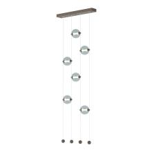Hubbardton Forge 139055-LED-STND-05-YL0668 - Abacus 6-Light Ceiling-to-Floor LED Pendant