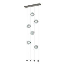 Hubbardton Forge 139055-LED-STND-07-YL0668 - Abacus 6-Light Ceiling-to-Floor LED Pendant