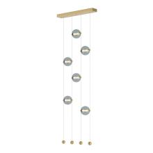 Hubbardton Forge 139055-LED-STND-86-YL0668 - Abacus 6-Light Ceiling-to-Floor LED Pendant