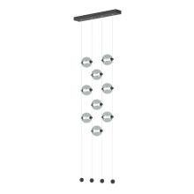 Hubbardton Forge 139057-LED-STND-10-YL0668 - Abacus 9-Light Ceiling-to-Floor LED Pendant
