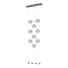 Hubbardton Forge 139057-LED-STND-20-YL0668 - Abacus 9-Light Ceiling-to-Floor LED Pendant