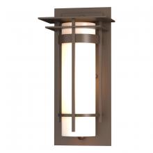  305992-SKT-75-GG0066 - Banded with Top Plate Small Outdoor Sconce