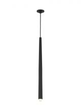  700TRSPAPYL1PB-LED930 - Modern Pylon dimmable LED Port Alone Ceiling Pendant Light in a Nightshade Black finish