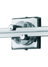  700WMOP2SQZ - Wall MonoRail 2" Square Power Feed Canopy Single-Feed