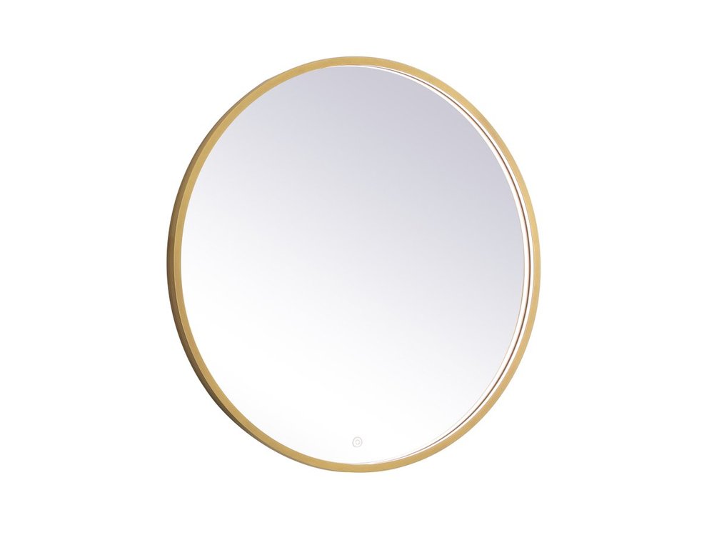 Pier 32 Inch LED Mirror with Adjustable Color Temperature 3000k/4200k/6400k in Brass