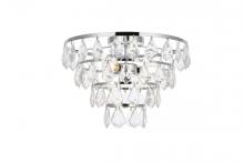 Elegant 1101F14C - Ella 14 inch flush mount in chrome