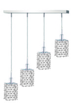  1284D-O-S-CL/SS - Mini 4 light Chrome Pendant