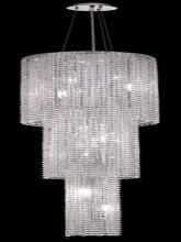  1298G63C-CL/RC - 1298 Moda Collection Large Hanging Fixture D16in H63in Lt:9 Chrome Finish  (Royal Cut Crystals)
