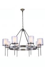  1504D35VN - Bradford 6 Light Vintage Nickel Chandelier