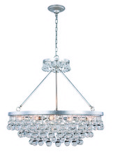  1509D32SL - Bettina 10 light Silver Leaf Pendant Clear Royal Cut Crystal