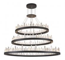  1705G3LSDG - Malta 128 Light Satin Dark Grey Chandelier Clear Royal Cut Crystal