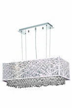  1791D29C-CL03/SS - 1791 Moda Collection Hanging Fixture w/ Metal Shade L29in W13in H11in Lt:4 Chrome Finish (Swarovski 