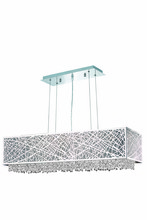  1791D41C-CL03/SS - 1791 Moda Collection Hanging Fixture w/ Metal Shade L41in W12in H11in Lt:6  Chrome Finish (Swarovski