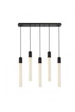  2066S36BK - Weston 5 Lights Pendant in Black