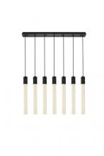  2066S42BK - Weston 7 Lights Pendant in Black