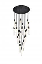 Elegant 2089G42BK - Pendant D42"H24"L25 Black
