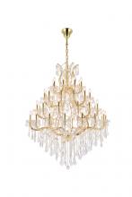  2800G46G/RC - Maria Theresa 49 Light Gold Chandelier Clear Royal Cut Crystal