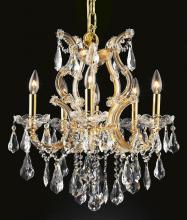  2801D20G/RC - Maria Theresa 6 Light Gold Chandelier Clear Royal Cut Crystal