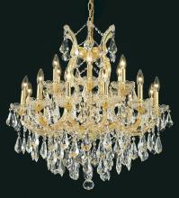  2801D30G/RC - Maria Theresa 19 Light Gold Chandelier Clear Royal Cut Crystal