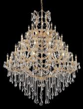  2801G46G/RC - Maria Theresa 49 Light Gold Chandelier Clear Royal Cut Crystal