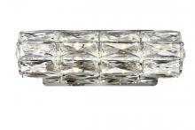  3501W12C - Valetta Integrated LED Chip Light Chrome Wall Sconce Clear Royal Cut Crystal
