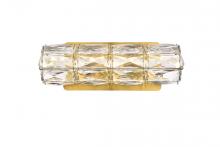  3501W12G - Valetta 12 Inch LED Linear Wall Sconce in Gold