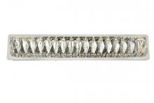 3502W24C - Monroe Integrated LED Chip Light Chrome Wall Sconce Clear Royal Cut Crystal