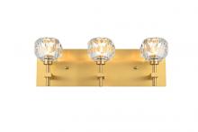  3509W18G - Graham 3 Light Wall Sconce in Gold
