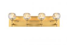  3509W25G - Graham 4 Light Wall Sconce in Gold