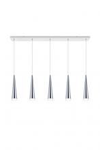  5201D42C - Fantasia 5 Light Chrome LED Pendant