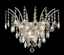  8033W16C/RC - Victoria 3 Light Chrome Wall Sconce Clear Royal Cut Crystal