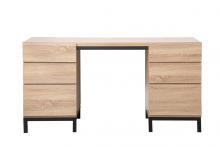  DF11002MW - Emerson Industrial Double Cabinet Desk in Mango Wood