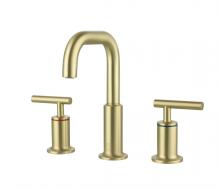  FAV-1010BGD - Tobias 8 Inch Widespread Double Handle Bathroom Faucet in Brushed Gold