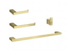  HWB-13S4BGD - Sofia 4-piece Bathroom Hardware Set in Brushed Gold