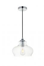  LD2246C - Destry 1 Light Chrome Pendant with Clear Glass