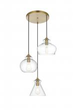  LD2247SG - Destry 18.5 Inch Pendant Clear Shade in Satin Gold