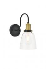  LD4013W6BRB - Felicity 1 Light Brass and Black Wall Sconce