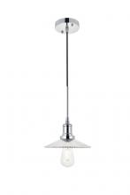 Elegant LD4040D8C - Waltz 1 Light Chrome Pendant