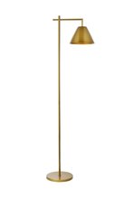 Elegant LD5101FL21BR - Flos metal floor lamp in brass