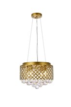  LD520D13BR - Tully 4 Lights Pendant in Brass