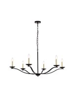  LD641D42BK - Trey 42 Inch Pendant in Black