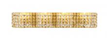  LD7018BR - Ollie 4 Light Brass and Clear Crystals Wall Sconce