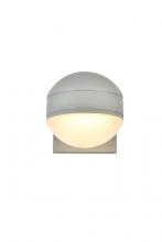 Elegant LDOD4011S - Raine Integrated LED Wall Sconce in Silver