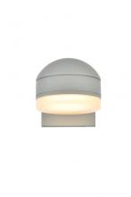 Elegant LDOD4015S - Raine Integrated LED Wall Sconce in Silver