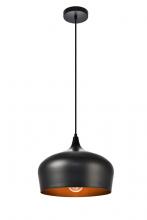  LDPD2003 - Nora Collection Pendant D11.5in H9in Lt:1 Black Finish